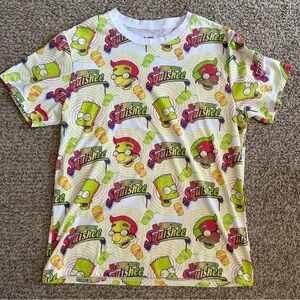 The Simpsons Squishee Bart Simpson Graphic TShirt Size Medium